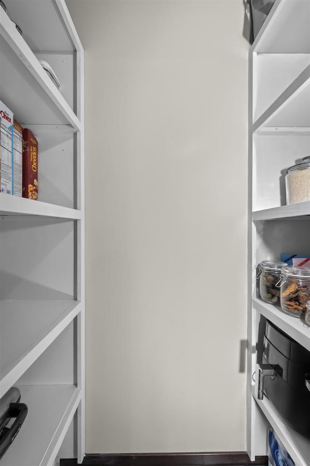 view of storage area