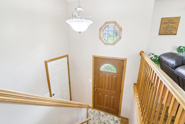 N6376 Hillcrest Rd, Pardeeville, WI 53954 - foyer with baseboards and a towering ceiling