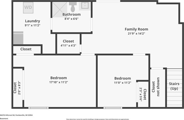 N6376 Hillcrest Rd, Pardeeville, WI 53954 - view of layout