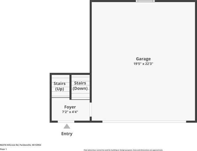 N6376 Hillcrest Rd, Pardeeville, WI 53954 - view of layout