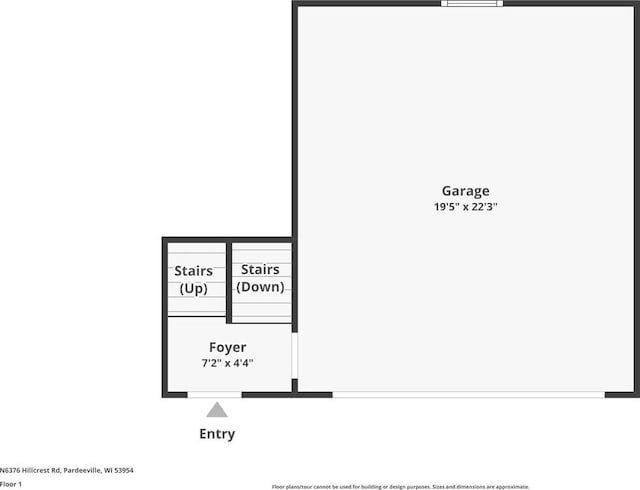 N6376 Hillcrest Rd, Pardeeville, WI 53954 - view of layout