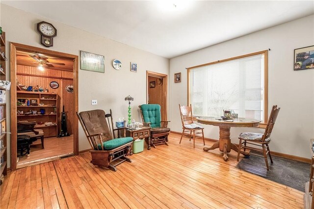W12141 Hwy 8, Bruce, WI 54819 - living area with baseboards and hardwood / wood-style flooring