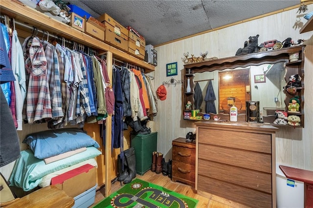 W12141 Hwy 8, Bruce, WI 54819 - spacious closet with wood finished floors