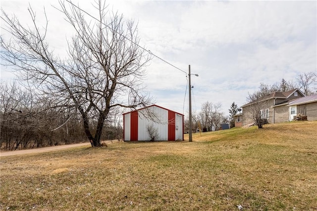 W12141 Hwy 8, Bruce, WI 54819 - view of yard with a pole building and an outbuilding