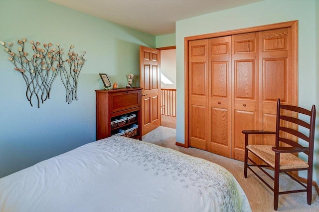 6610 Whittlesey Rd, Middleton, WI 53562 - bedroom with light colored carpet and a closet