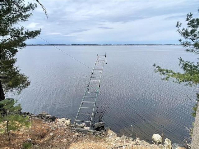 7672 178th St, Chippewa Falls, WI 54729 - dock area featuring a water view
