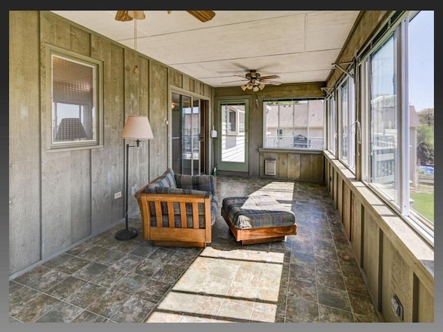 5401 Comanche Way, Madison, WI 53704 - sunroom / solarium with a ceiling fan and plenty of natural light