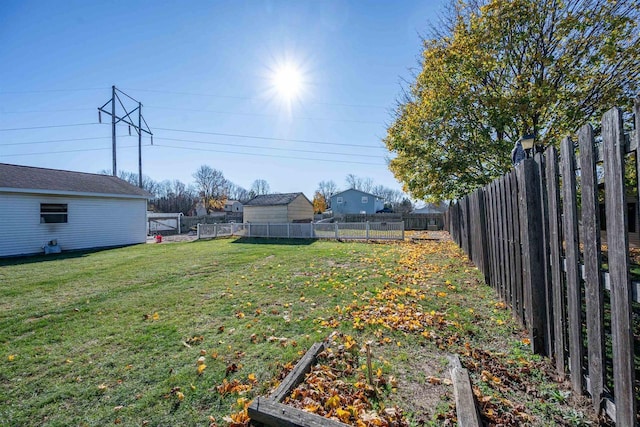 1992 London Rd, Green Bay, WI 54311 - view of yard with a fenced backyard and a garden