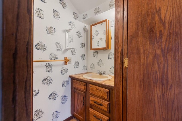 bathroom featuring vanity