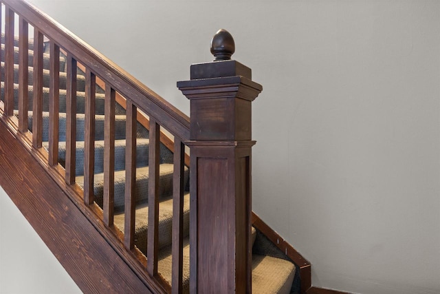 view of staircase