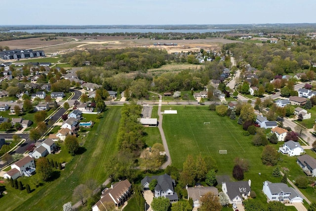 1111 Virgin Lake Dr, Stoughton, WI 53589 - aerial overview of property's location with nearby suburban area