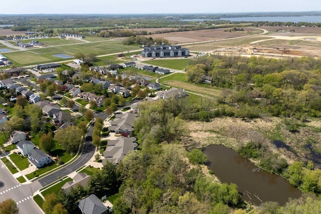 1111 Virgin Lake Dr, Stoughton, WI 53589 - aerial view of property and surrounding area featuring a large body of water