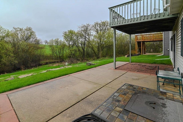 view of patio / terrace featuring a deck