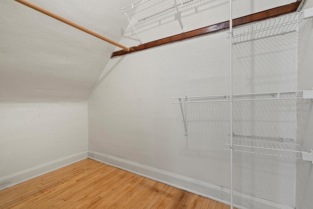 817 E Otjen St, Milwaukee, WI 53207 - spacious closet with vaulted ceiling and hardwood / wood-style flooring