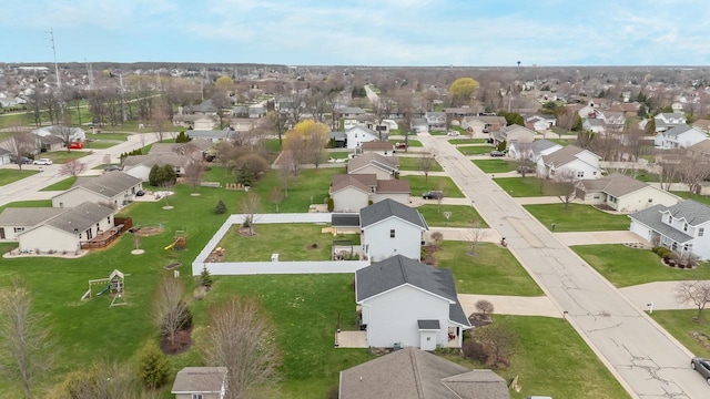 drone / aerial view featuring a residential view