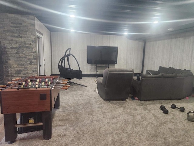 playroom featuring carpet floors