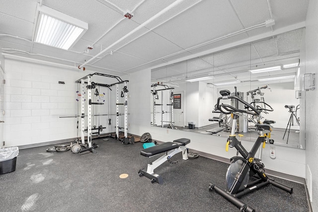 view of exercise room