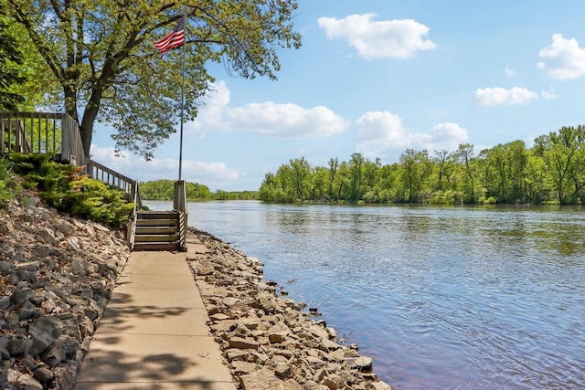 W11027B County Road O, Portage, WI 53901 - water view with stairway