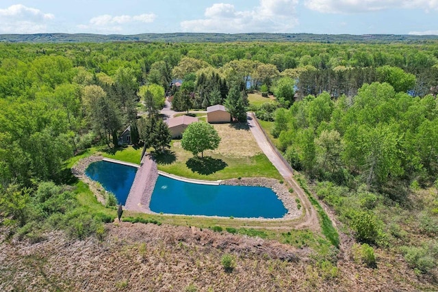 W11027B County Road O, Portage, WI 53901 - aerial view of a forest and a nearby body of water