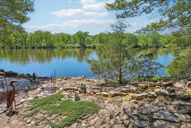 W11027B County Road O, Portage, WI 53901 - water view featuring a forest