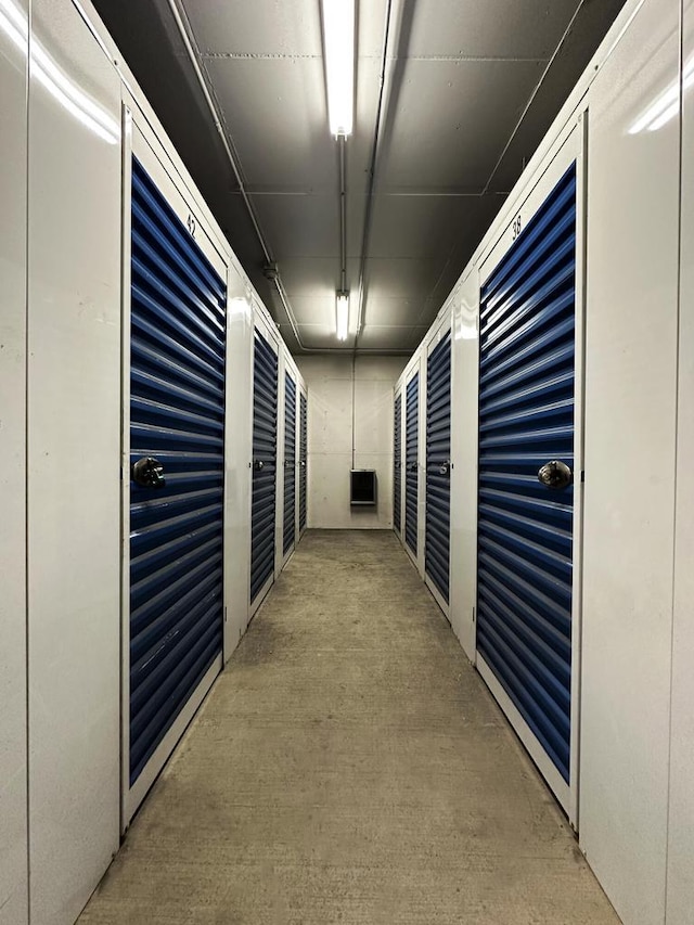 view of storage area