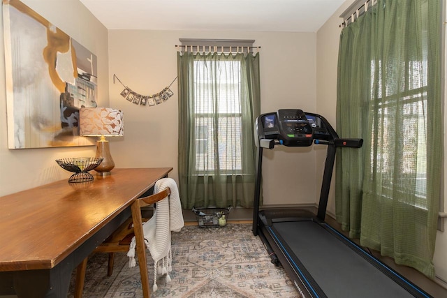 view of exercise room