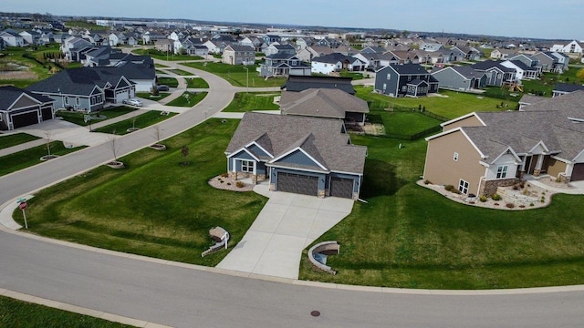 birds eye view of property featuring a residential view