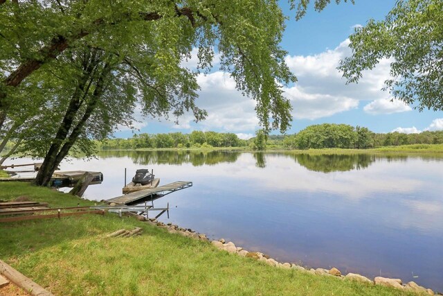 W10134 Schiefelbein Rd, Poynette, WI 53955 - dock area with a water view