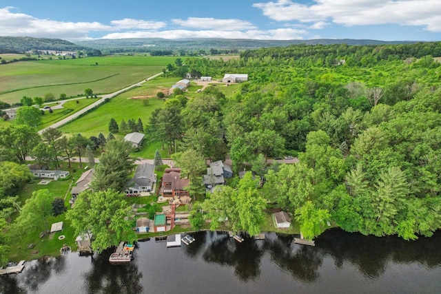 W10134 Schiefelbein Rd, Poynette, WI 53955 - birds eye view of property featuring a water view