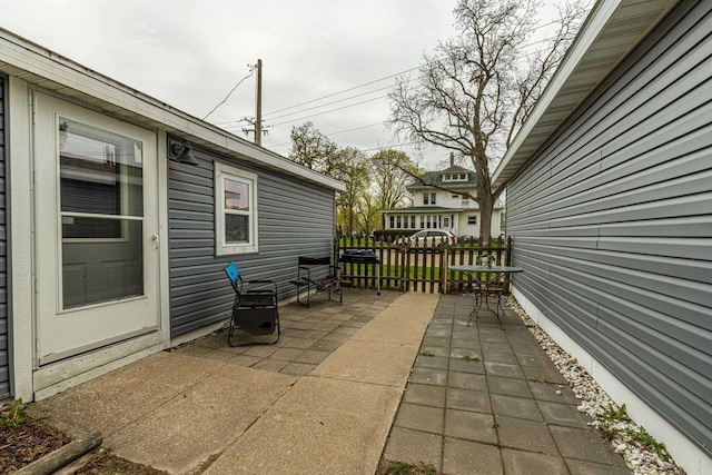 304 Mitchell St, Belleville, WI 53508 - view of patio featuring fence