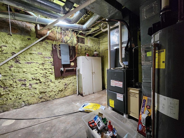 utility room with electric panel