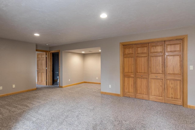 4175 Twilight Ct, Oshkosh, WI 54904 - finished basement with baseboards, carpet, and recessed lighting