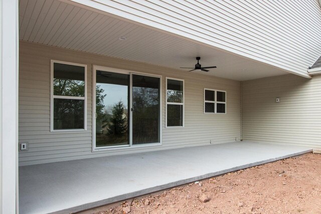 N9046 Southtowne Dr, Menasha, WI 54952 - view of patio / terrace with ceiling fan