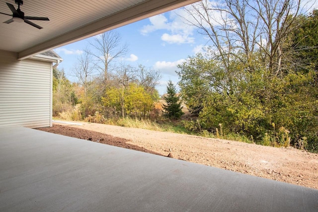 N9046 Southtowne Dr, Menasha, WI 54952 - view of patio featuring ceiling fan