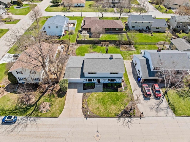 birds eye view of property featuring a residential view