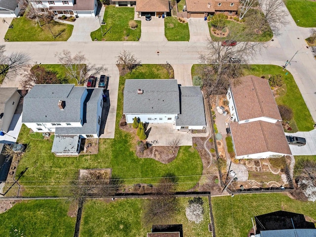 drone / aerial view featuring a residential view