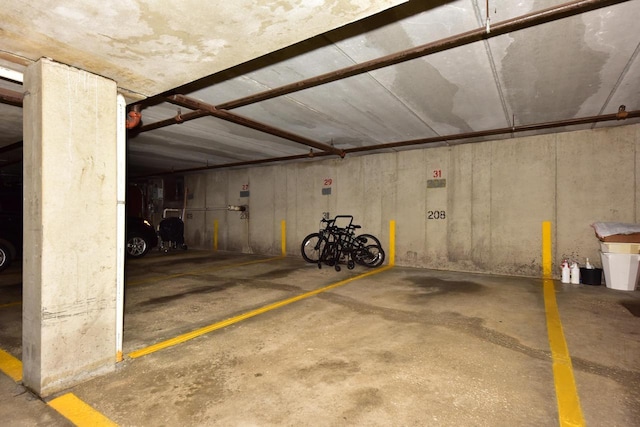 view of parking deck