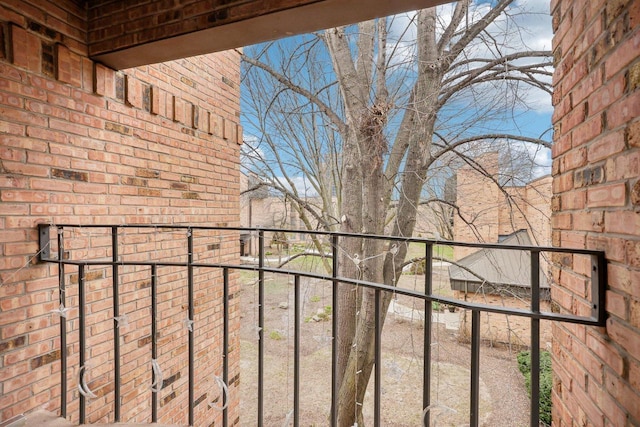 view of balcony