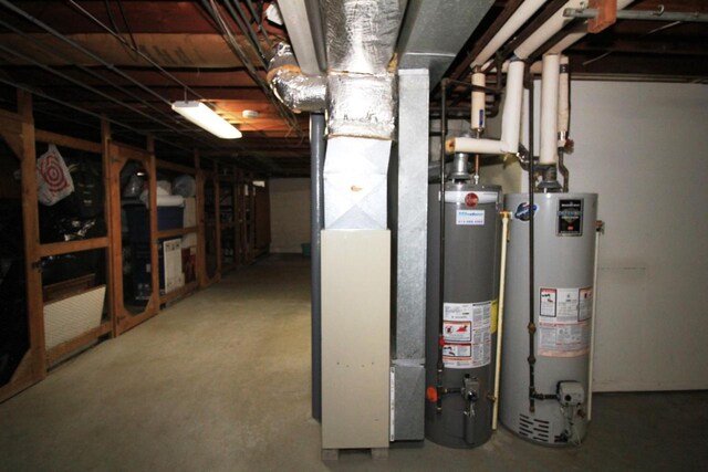 utilities with gas water heater