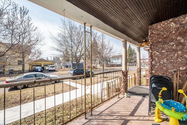 view of patio with covered porch