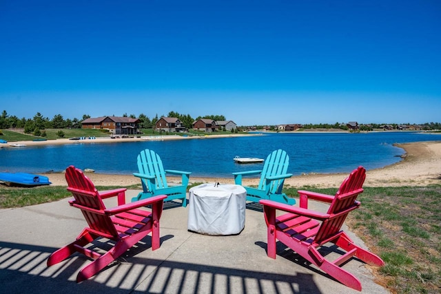 W5588 S Stone Gate Dr, New Lisbon, WI 53950 - exterior space with a water view