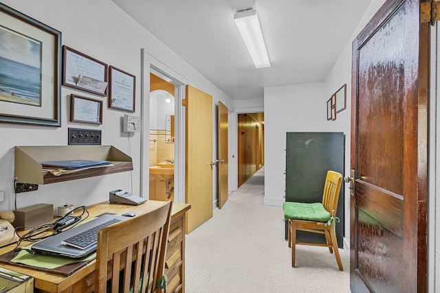 812 Milwaukee St, Kewaunee, WI 54216 - hallway featuring light carpet