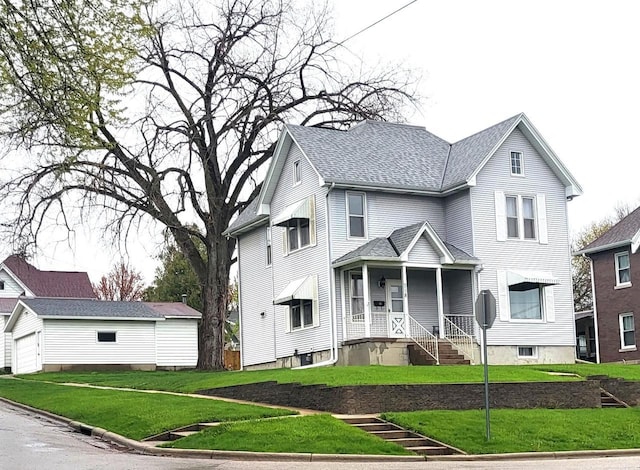 218 7th Ave, New Glarus, WI 53574 - view of front of property featuring a front lawn