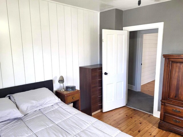 218 7th Ave, New Glarus, WI 53574 - bedroom with hardwood / wood-style floors