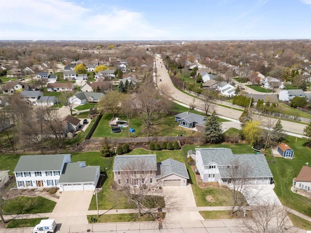 birds eye view of property featuring a residential view