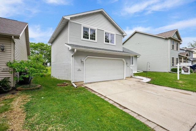 3631 Flagstone Cir, Middleton, WI 53562 - view of front of house with a front yard, driveway, and a garage