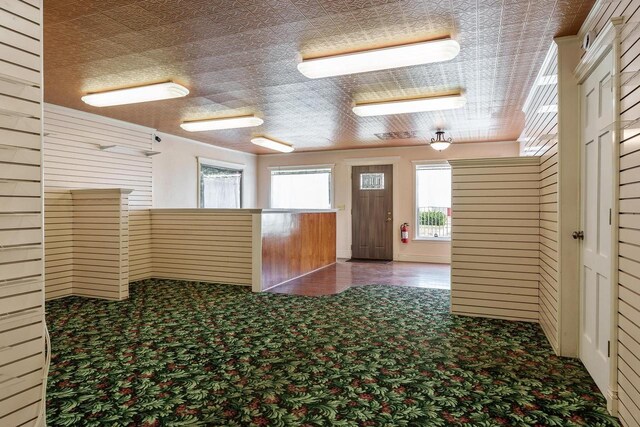 interior space with carpet floors