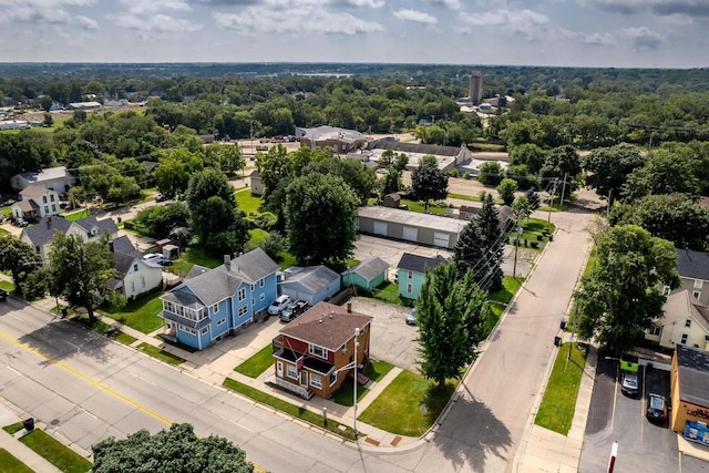 drone / aerial view with a residential view