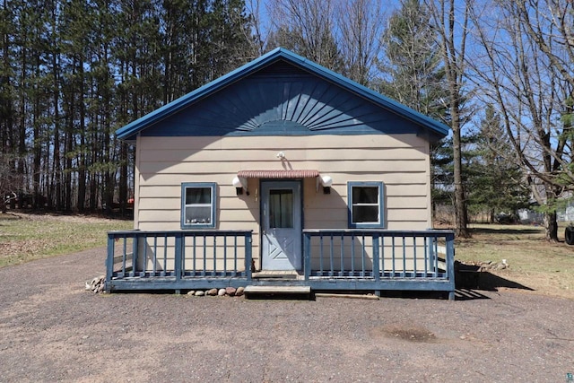 view of front of home