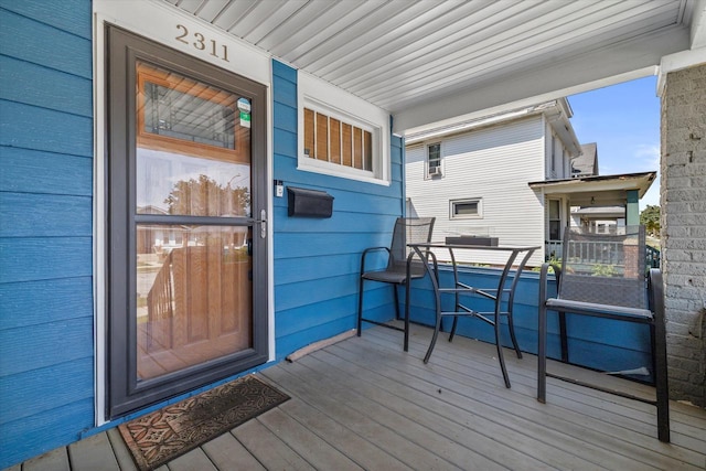 2311 20th St, Racine, WI 53403 - view of wooden terrace